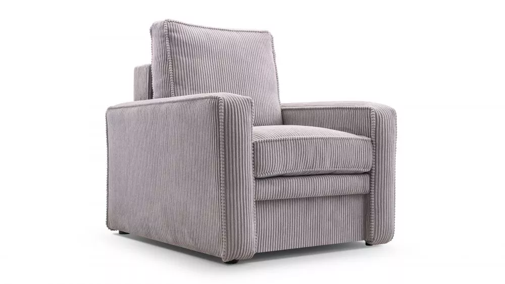 Mīksts krēsls Toledo 1S Standard Sēdvietas dziļums: 51 cm, · Pelēks · 82 × 97 × 94 cm