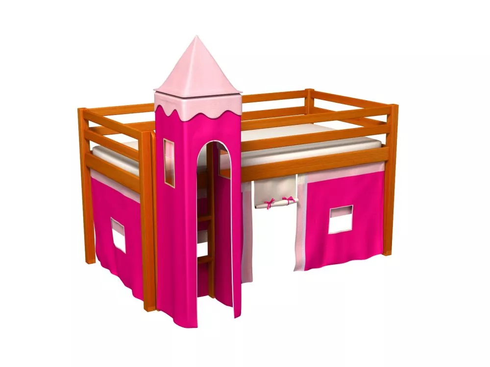 Bērnu gulta Gabi Tower ar stelāžu Guļamvietas platums: 80 cm, Guļamvietas garums: 180 cm, · 88 × 188 × 106 cm