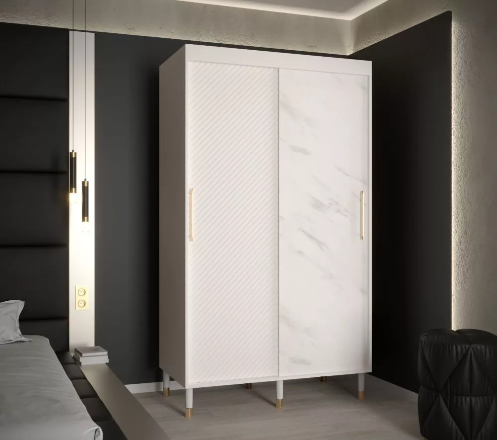 Skapis Calipso Jodelka Marmur · 120 × 62 × 208 cm