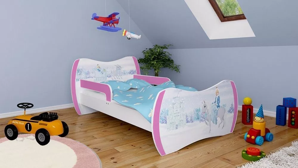 Bērnu gulta Dream L03 160x80 DM32 ar stelāžu Guļamvietas platums: 80 cm, Guļamvietas garums: 160 cm, · 104 × 164 × 71 cm