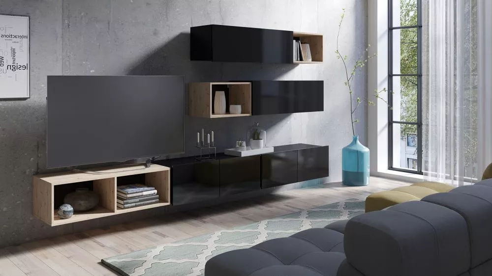 Sekcija Calabrini 25 Korpusa krāsa: melns, · 300 × 43 cm