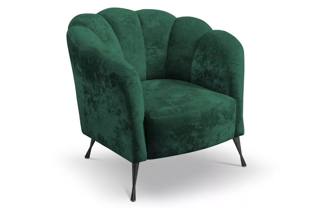 Mīksts krēsls Adria 1S Black Standard Sēdvietas dziļums: 58 cm, · Zaļš · 87 × 83 × 78 cm