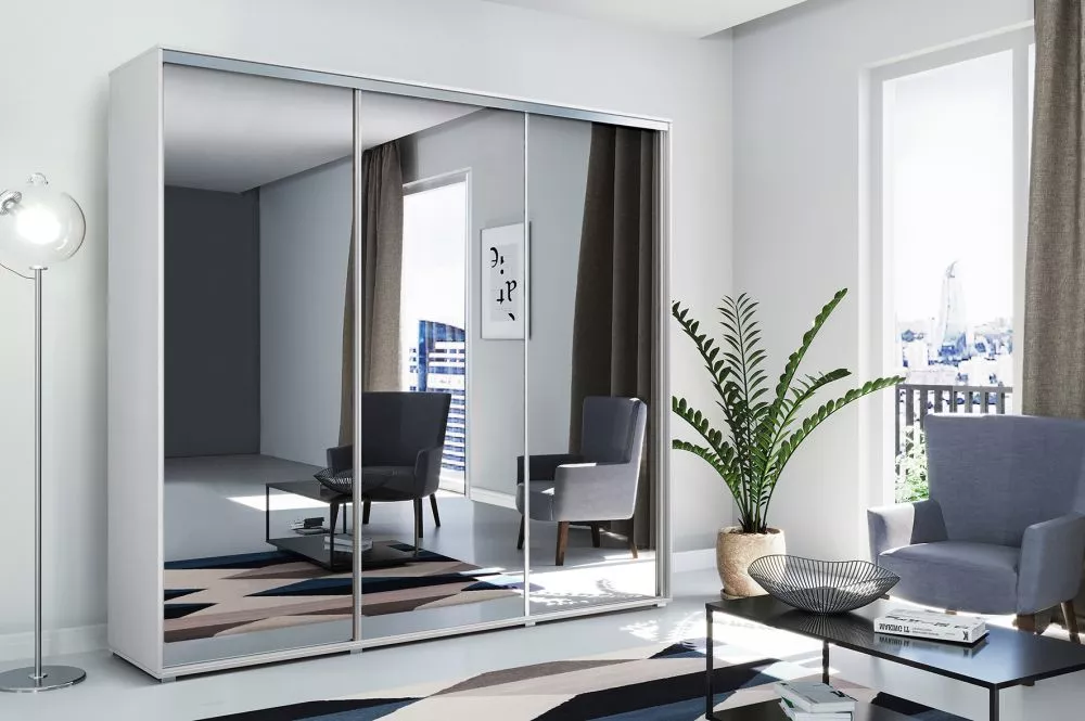 Skapis Modern A31 · Balts · 250 × 62 × 215 cm
