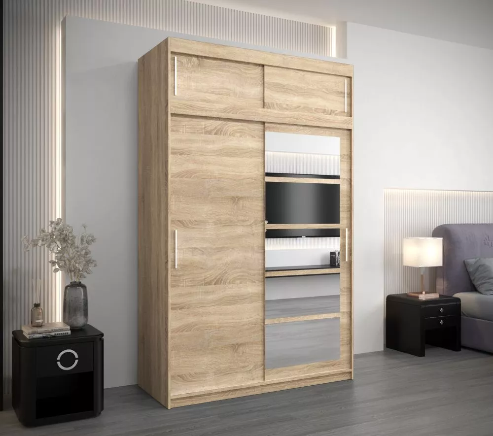 Skapis Roma 1 Premium · Sonoma · 150 × 62 × 240 cm