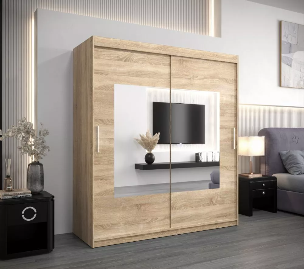 Skapis Torino · Sonoma · 180 × 62 × 200 cm