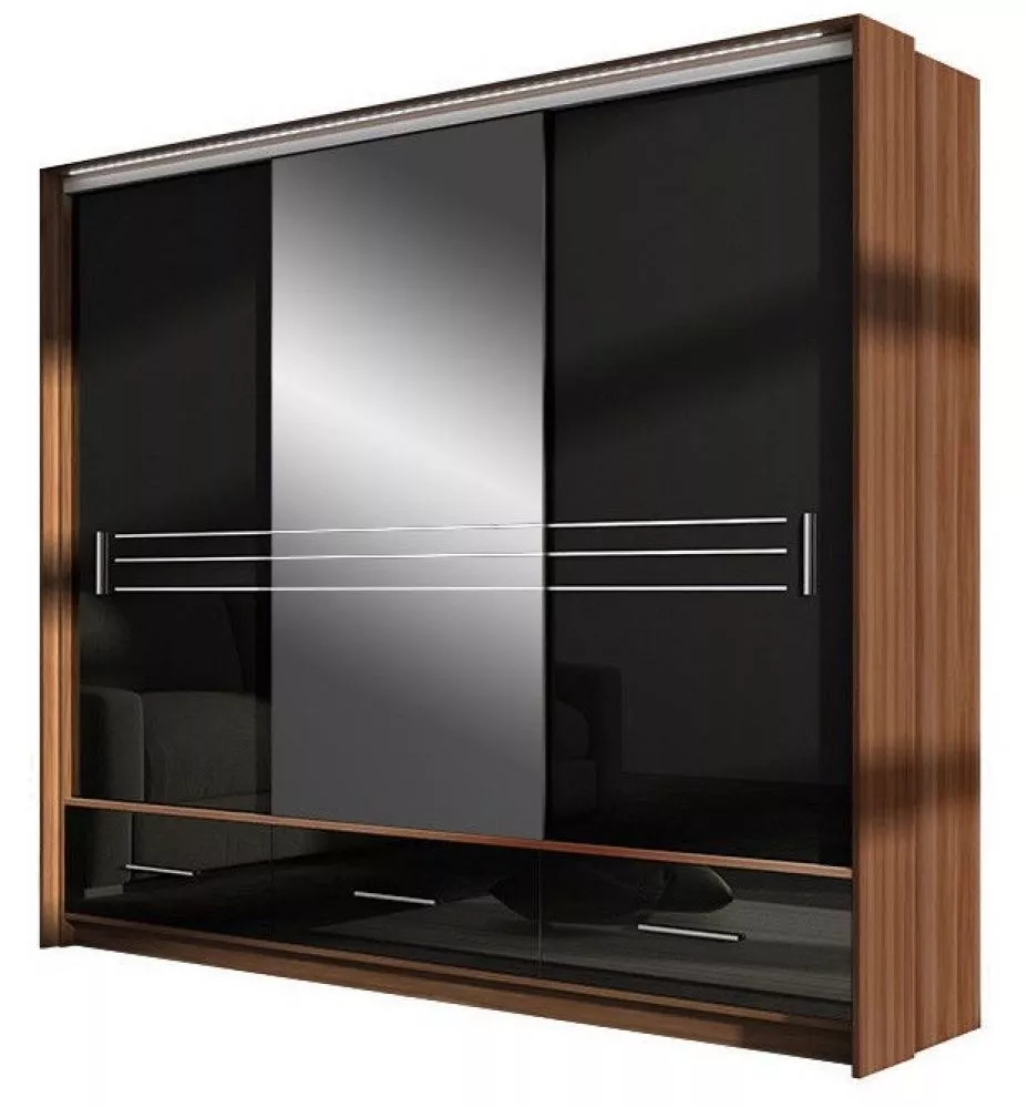 Skapis Amsterdam 250L ar LED · 255 × 61 × 225 cm