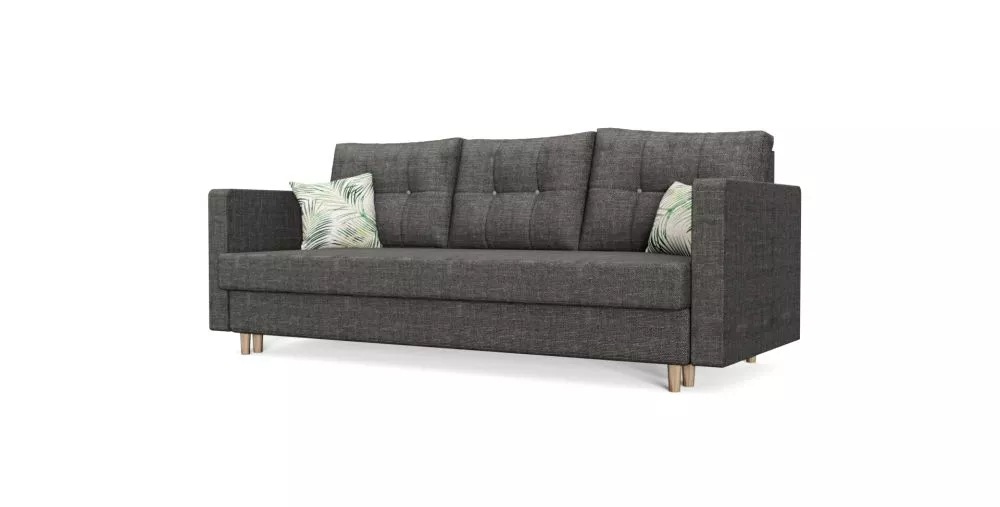 Dīvāns Royal Lux standard · Tumši pelēks · 85 × 216 × 90 cm