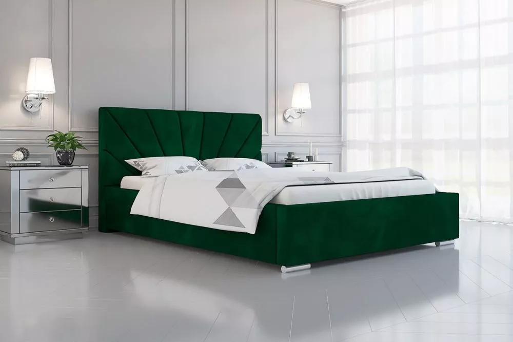Gulta Bed 9 standard ar stelāžu Guļamvietas platums: 120 cm, Guļamvietas garums: 200 cm, stelāžas tips: koka, · Zaļš · 1