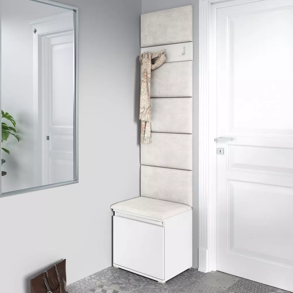 Apavu plaukts Emi 7 Trinity Korpusa krāsa: balts, · 50 × 215 × 40 cm
