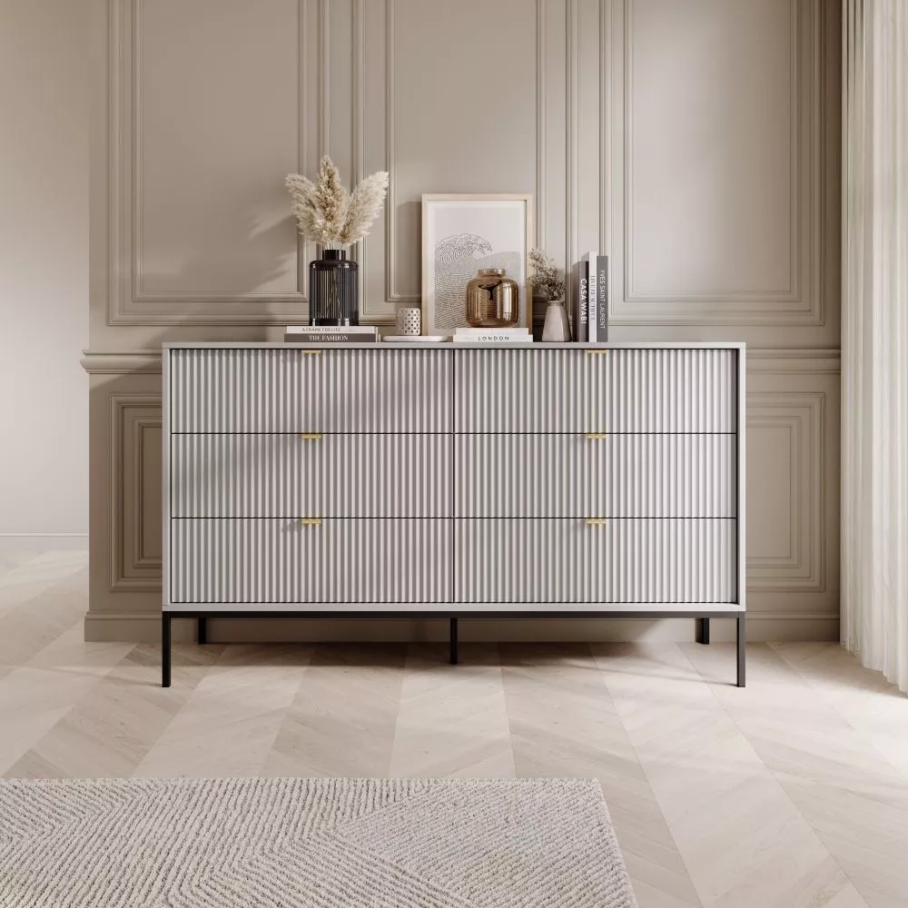 Kumode Nova NKS-154 · Pelēks · 154 × 39 × 91 cm