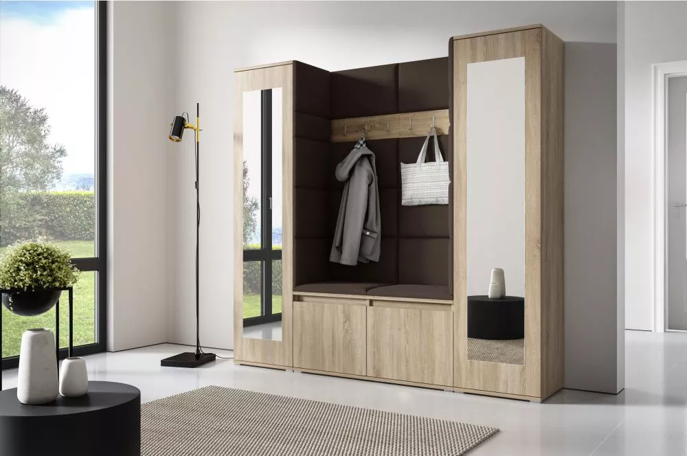 Apavu plaukts Emi 31 Trinity Korpusa krāsa: sonoma, · 190 × 185 × 40 cm