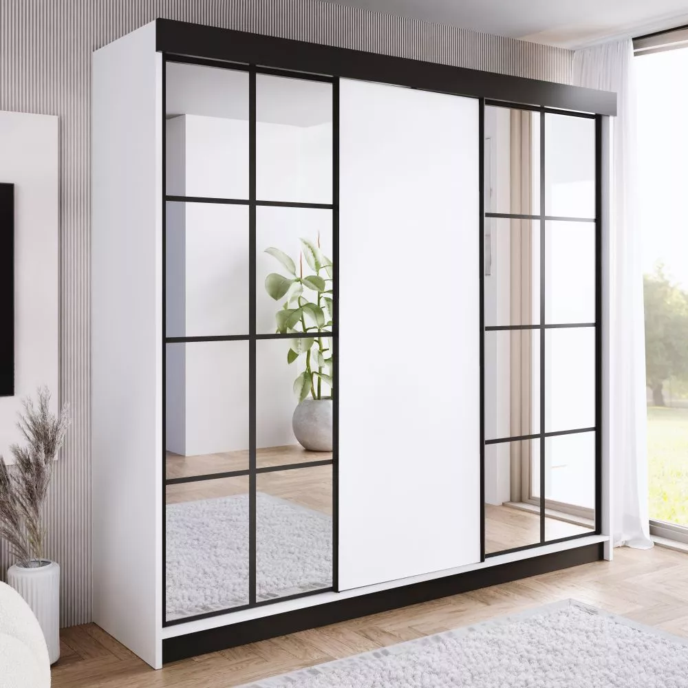 Skapis Ari 2 · Balts · 250 × 62 × 200 cm