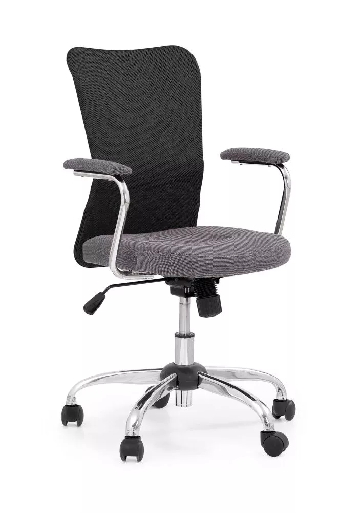 Krēsls Andy · Pelēks + melns · 87 × 56 × 52 cm
