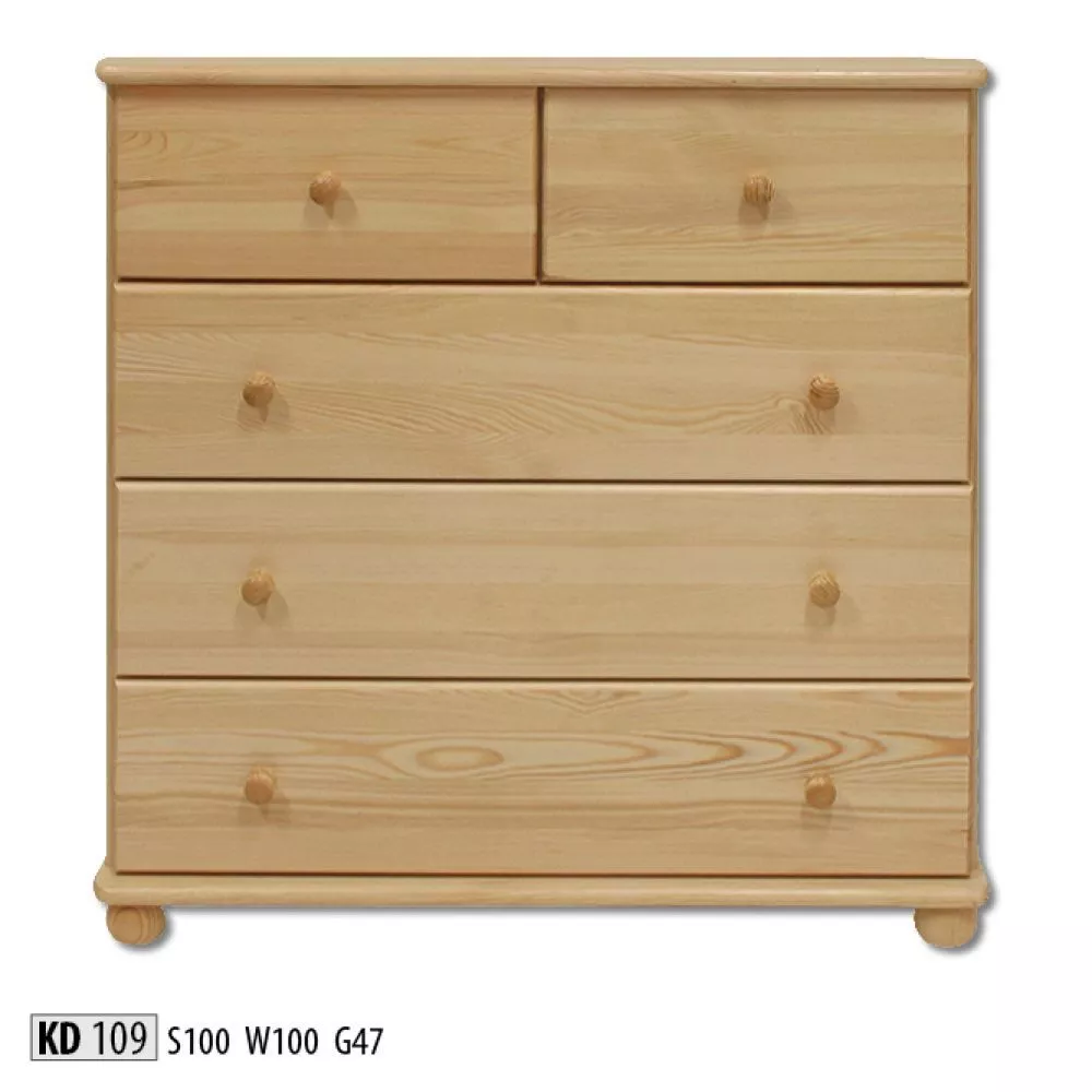 Kumode KD 109 · Priede · 100 × 47 × 100 cm