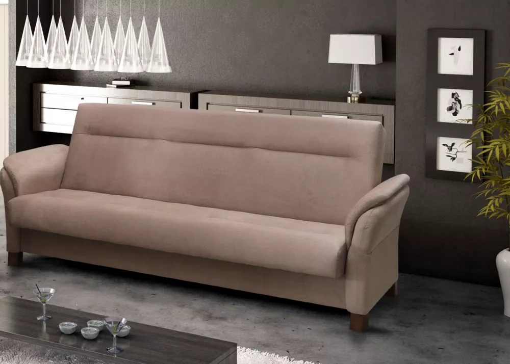 Dīvāns Avanti 3S Standard · Kapučīno · 86 × 226 × 100 cm