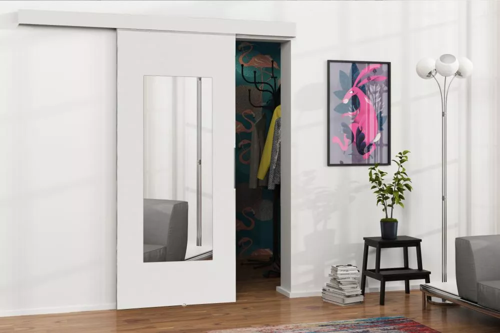 Bīdāmās durvis Malibu M-7 · Balts · 86 × 205 cm