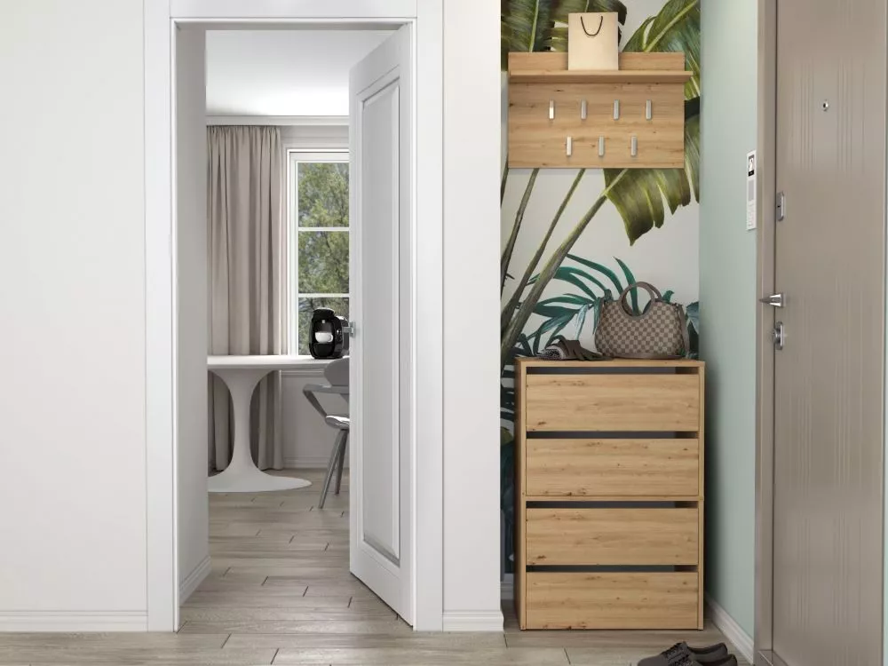 Apavu plaukts Modo 2 Korpusa krāsa: ozols artisan, · 60 × 88 × 36 cm