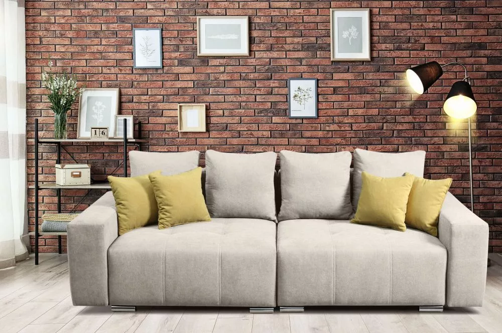 Dīvāns Mary sofa Big standard · Gaiši bēšs · 100 × 250 × 88 cm