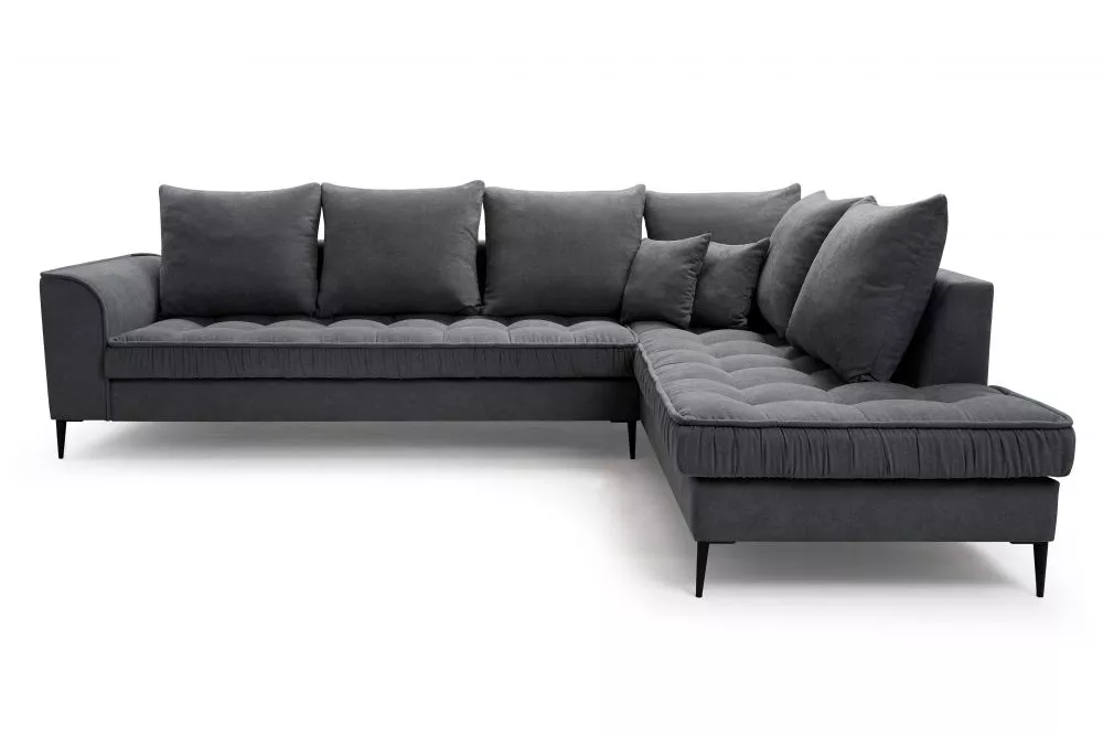 Dīvāns Lena Premium Standard · Tumši pelēks · 227 × 306 × 80 cm