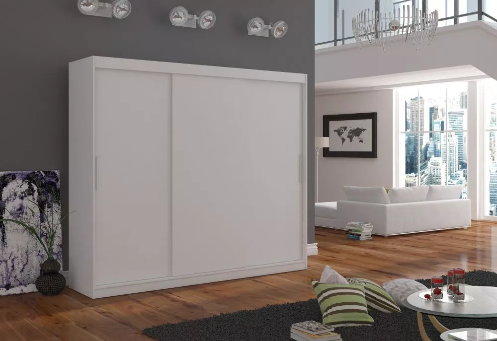 Skapis Antos Classic · Balts · 250 × 58 × 215 cm