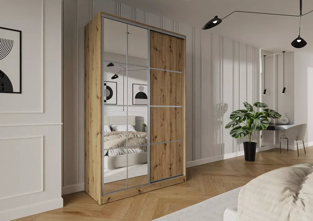 Skapis Trend 10 · Ozols artisan · 150 × 60 × 245 cm