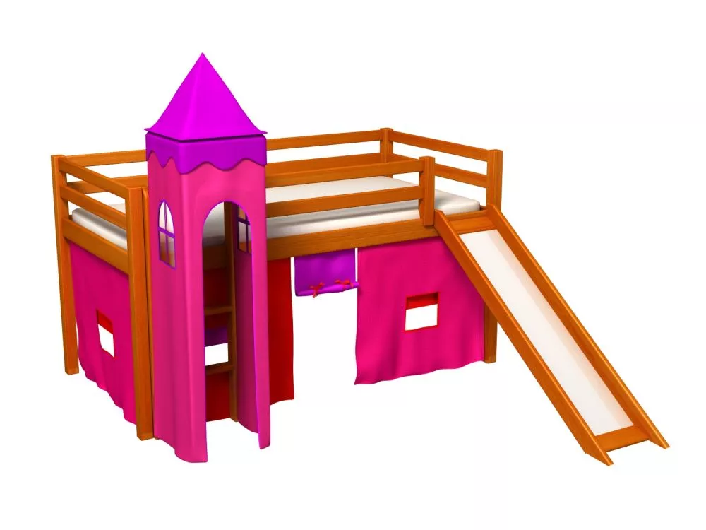 Bērnu gulta Gabi Z Tower ar stelāžu Guļamvietas platums: 80 cm, Guļamvietas garums: 180 cm, · 88 × 188 × 106 cm