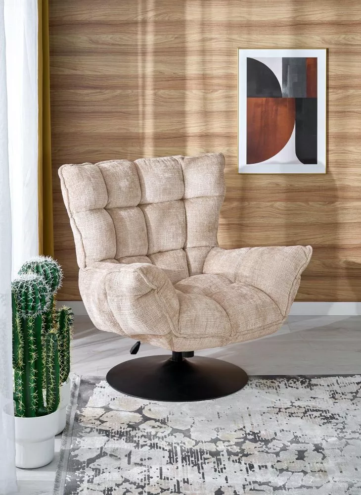 Krēsls Hagen · Bēšs · 100 × 100 × 90 cm