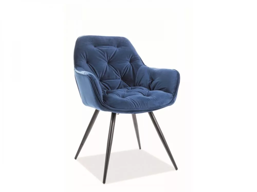 Krēsls Cherry Velvet · Zils · 87 × 57 × 43 cm