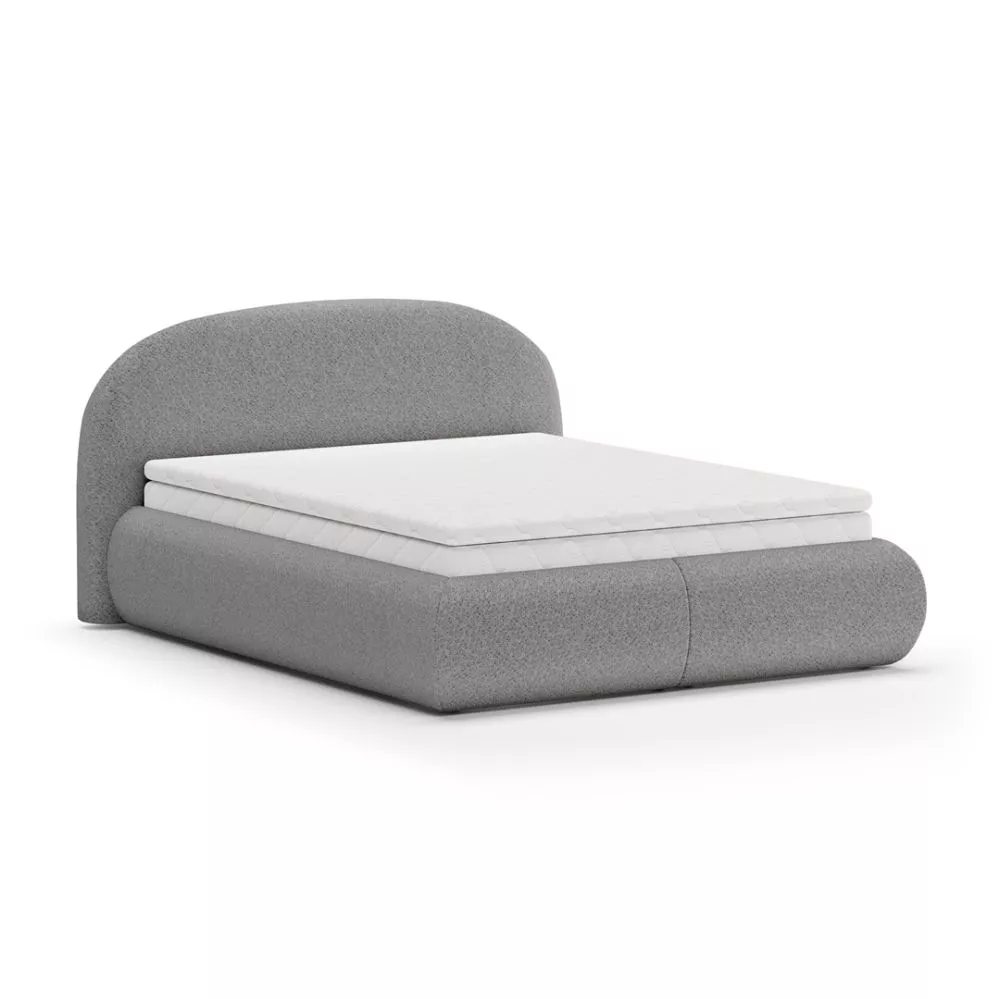 Gulta Moet standard ar matraci Guļamvietas platums: 140 cm, Guļamvietas garums: 200 cm, stelāžas tips: metāla, · Tumši p