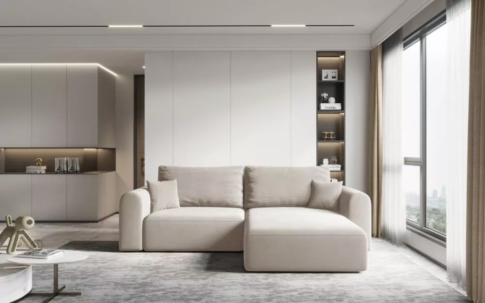 Dīvāns Karo Comfort Standard · Gaiši bēšs · 165 × 248 × 79 cm