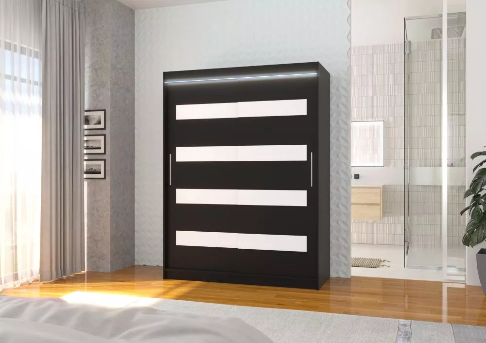 Skapis Martinez ar LED · 150 × 58 × 200 cm