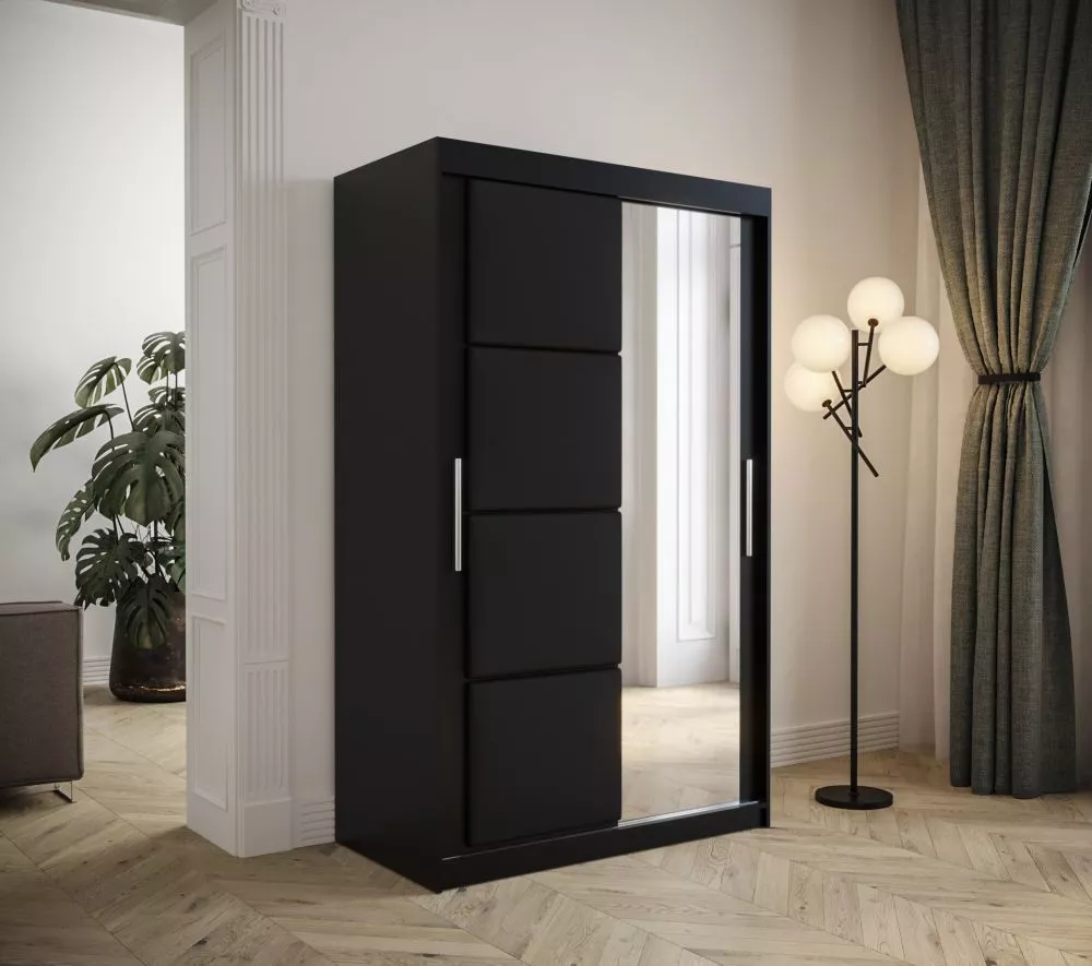 Skapis Tapi Black · 120 × 62 × 200 cm