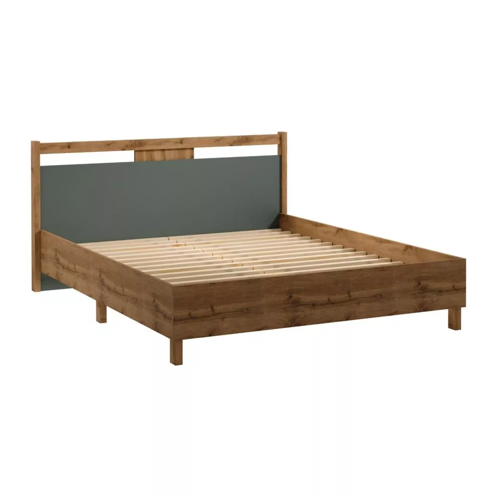 Gulta Indygo ar stelāžu Guļamvietas platums: 160 cm, Korpusa krāsa: ozols votāns, Guļamvietas garums: 200 cm, stelāžas t