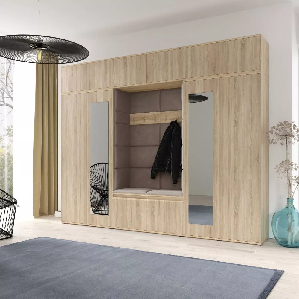 Apavu plaukts Emi 17 Trinity Korpusa krāsa: sonoma, · 280 × 225 × 40 cm