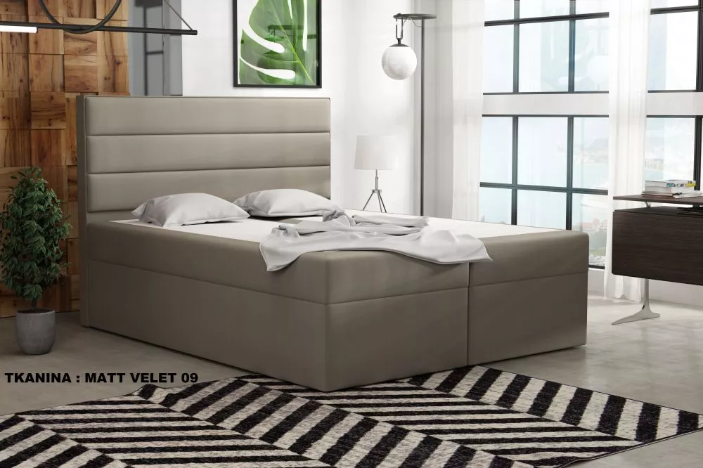 Gulta Ilmo Standard Guļamvietas platums: 140 cm, Guļamvietas garums: 200 cm, · Kapučino · 142 × 210 × 120 cm