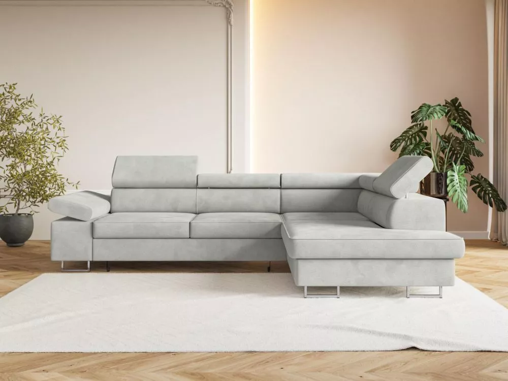 Dīvāns Relax Standard · Gaiši pelēks · 200 × 270 × 70 cm