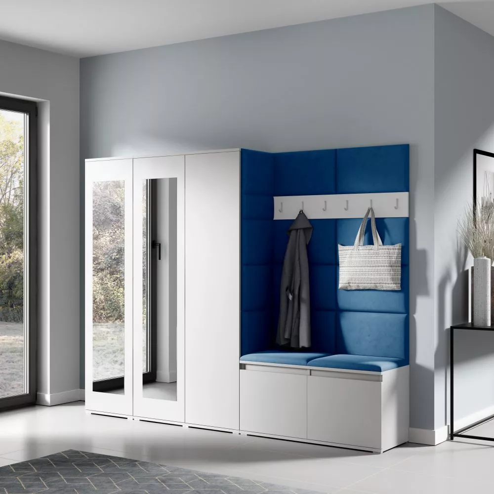 Apavu plaukts Emi 15 Trinity Korpusa krāsa: balts, · 235 × 185 × 40 cm