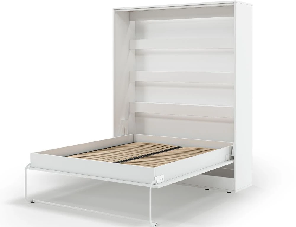 Gulta Devesto Pion LED ar stelāžu Guļamvietas platums: 160 cm, Korpusa krāsa: balts, Guļamvietas garums: 200 cm, stelāža