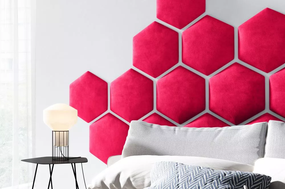 Panelis Wall Honey 5 cm · Sarkana · 40.5 × 35.3 cm