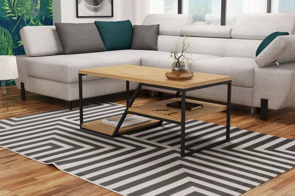 Žurnālgalds Ellie Oak Korpusa krāsa: ozols, · 100 × 50 × 45 cm