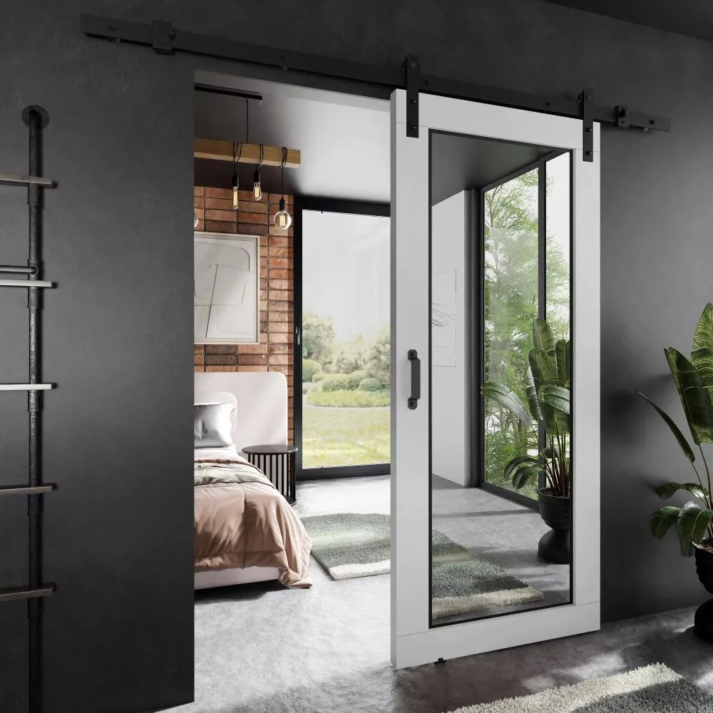 Bīdāmās durvis Adio Loft-7 · Balts · 76 × 205 cm