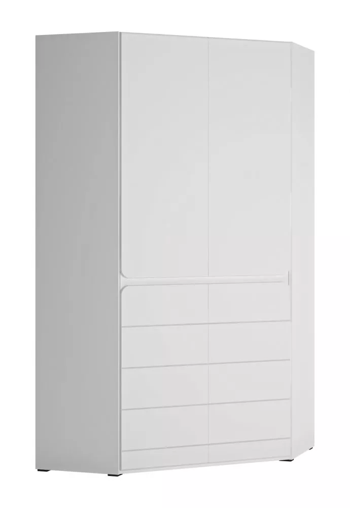 Skapis Albi S03 · Balts · 101 × 101 × 193.4 cm