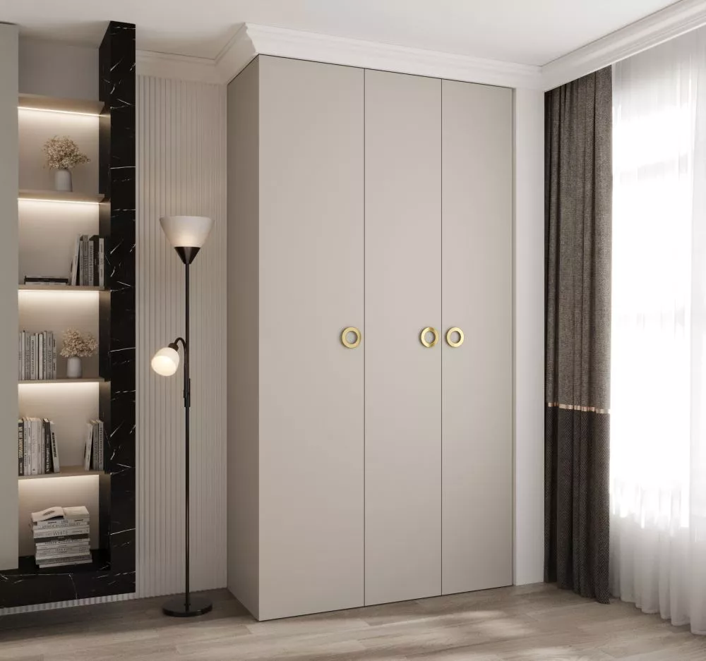 Skapis Como 1 · Kašmira · 130 × 50 × 245.5 cm