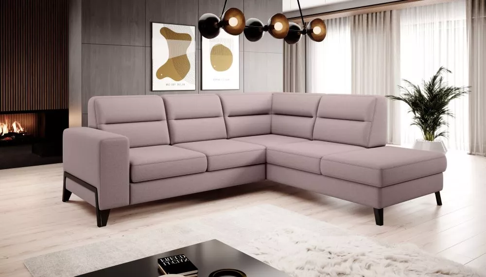 Dīvāns Cassara Premium Standard · Rozā · 237 × 277 × 100 cm