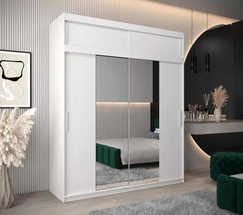 Skapis Tokyo 1 Plus · Balts · 200 × 62 × 240 cm