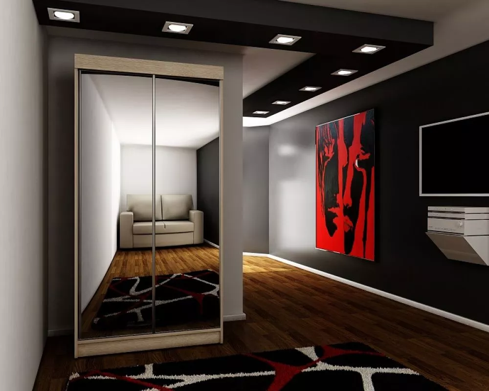 Skapis Top 21 ar LED · Ozols sonoma · 100 × 62 × 200 cm