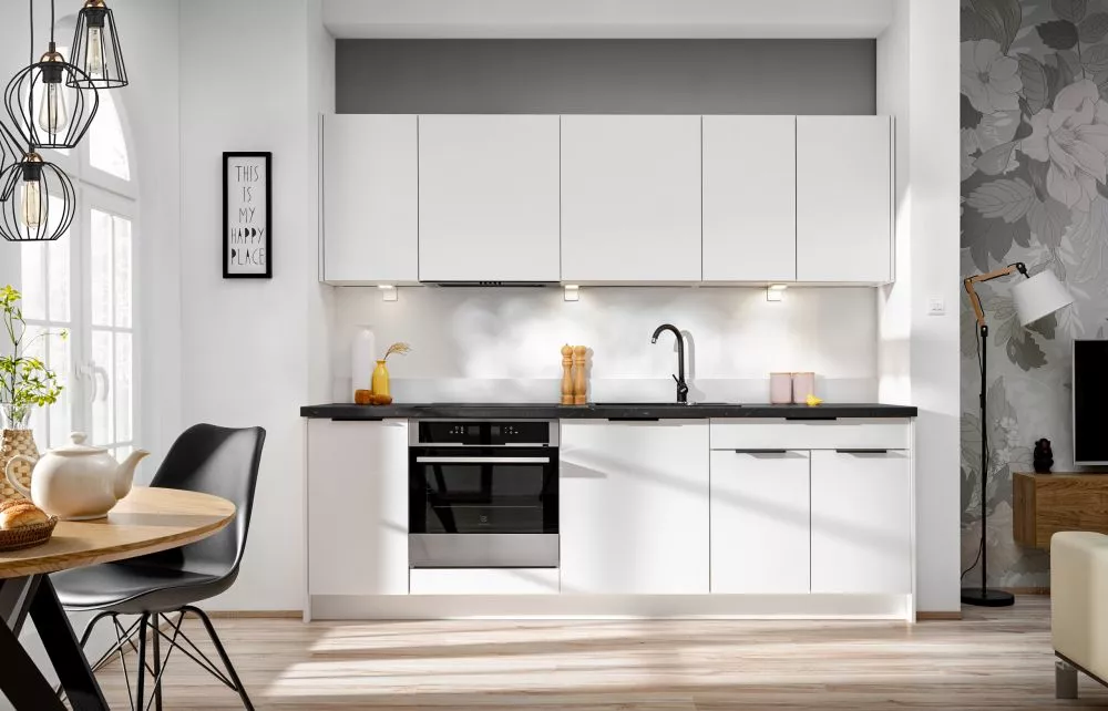 Virtuves komplekts Novo 2.4 ar LED Materiāls : LKSP + finieris,