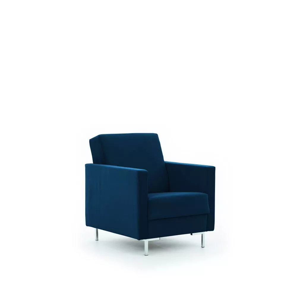Mīksts krēsls Solvo 1S Standard Sēdvietas dziļums: 52 cm, · Zila · 75 × 90 × 91 cm