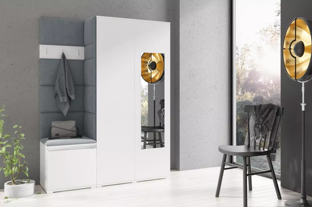 Apavu plaukts Emi 11 Trinity Korpusa krāsa: balts, · 140 × 185 × 40 cm