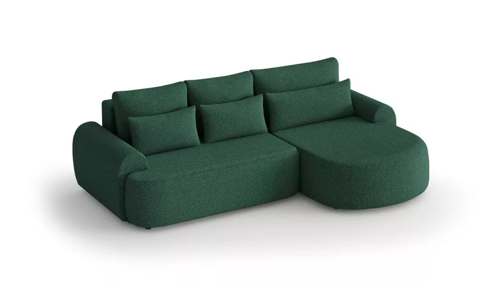 Dīvāns Olivio Premium standard · Tumši zaļš · 170 × 266 × 87 cm